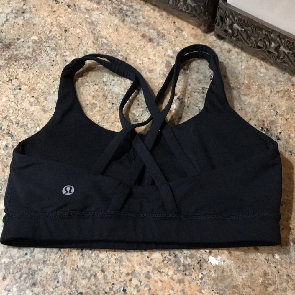 Lululemon Black Strappy Sports Bra